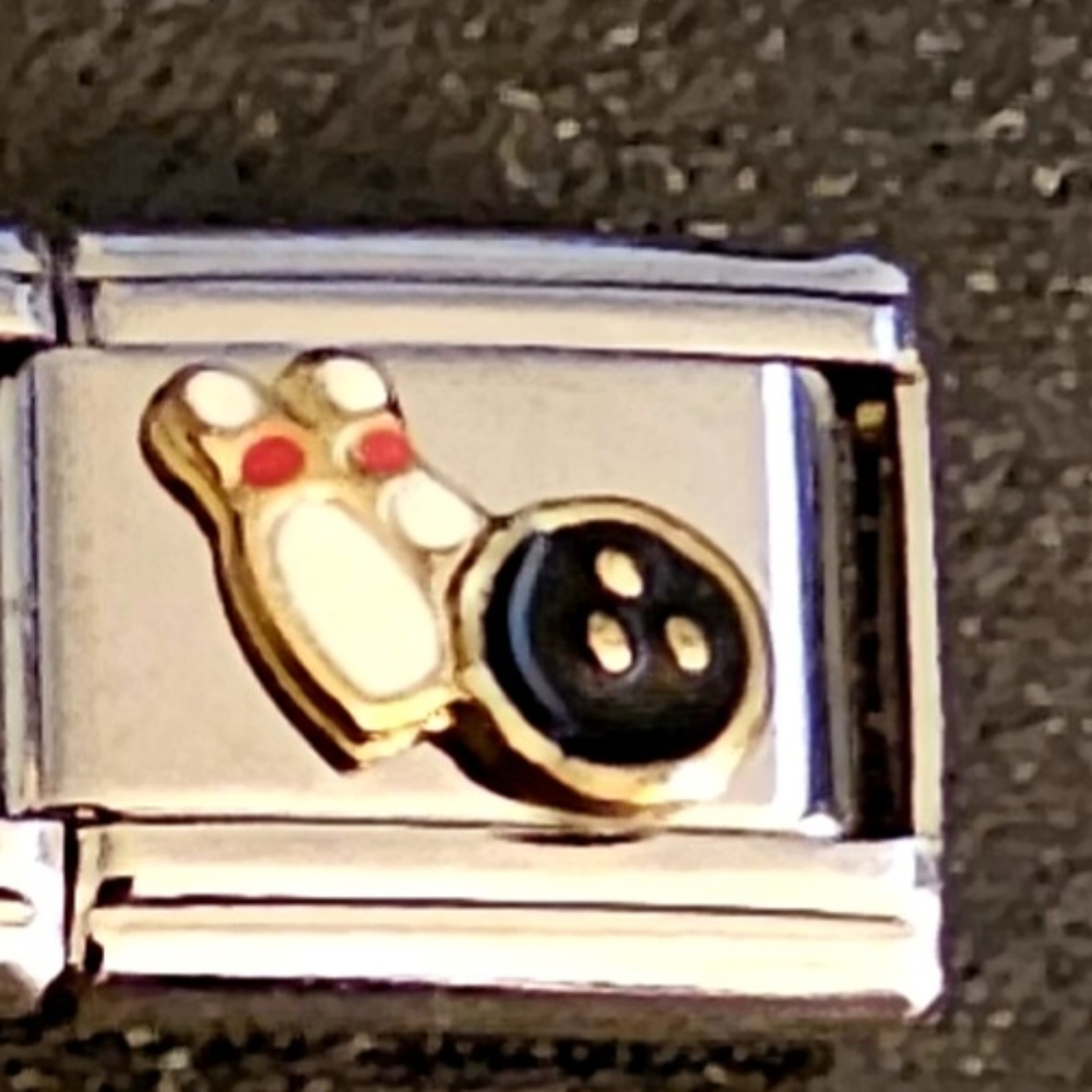 Bowling Ball & Pins Italian Charm